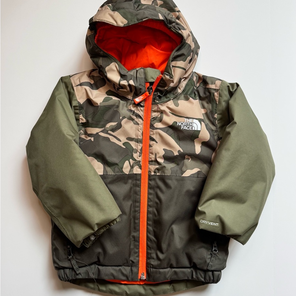 The North Face Snowquest Insulated Camo Print Jacket - 2T